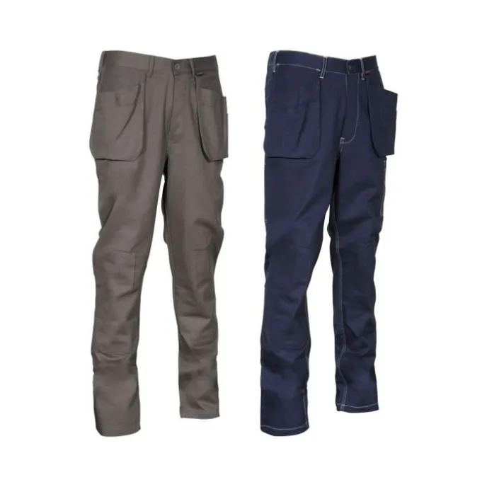 fuori tutto - Pantaloni da Lavoro Multitasche Cofra Zimbabwe 100% Cotone V359-0-01 taglia 58 colore antracite grigio