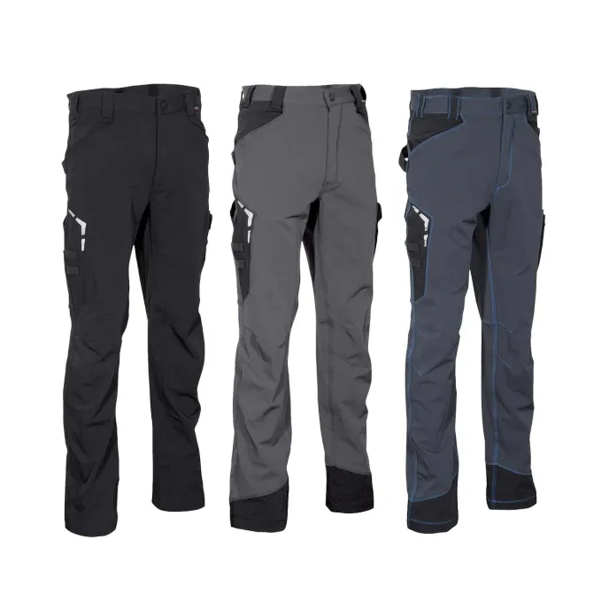 Fuori tutto - Pantaloni da Lavoro Multitasche Stretch Cofra Hagfors V592-0-02 taglia 46 colore nero