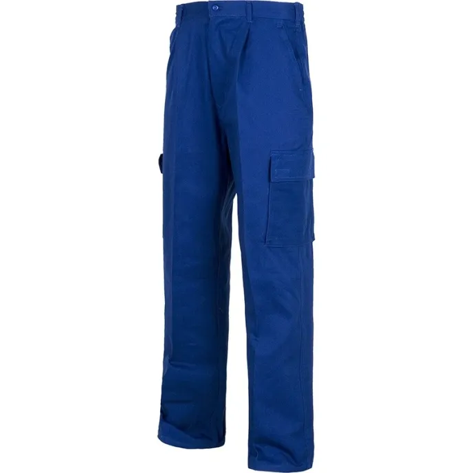 Fuori tutto - Pantaloni da lavoro estivi in cotone leggero multitasche - Workteam taglia 54 colore blu navy