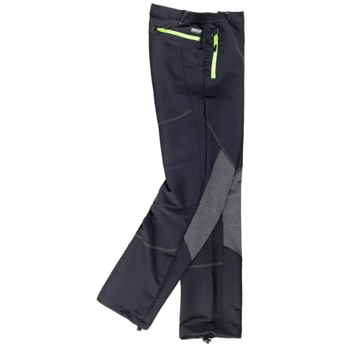 Fuori tutto - Pantaloni Workshell elasticizzati con tessuto Rip Stop - Workteam taglia 2xl colore marrone nero