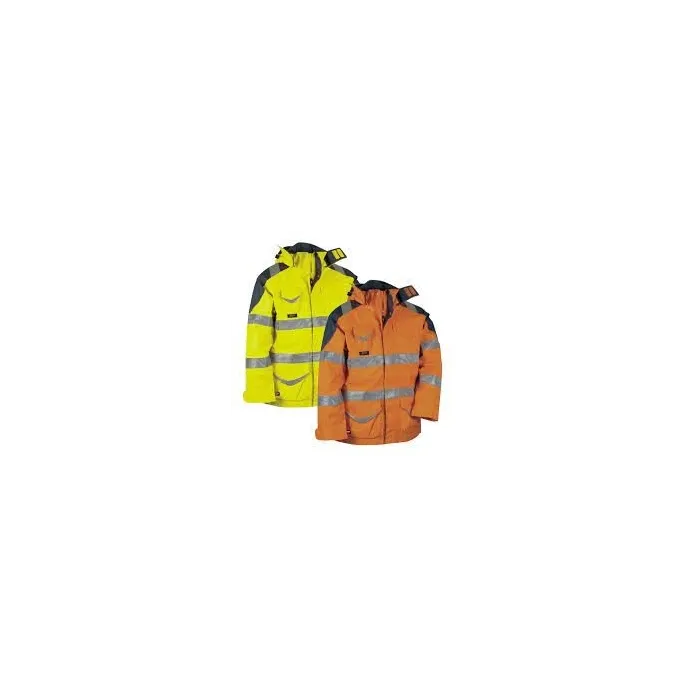 Fuori tutto - Parka da Lavoro Alta Visibilità Cofra Protection V024-0-00 taglia 46 colore arancione