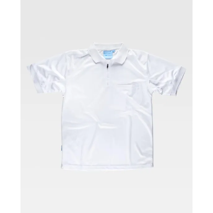 Fuori tutto - Polo da lavoro in poliestere manica corta - Workteam taglia L colore bianco