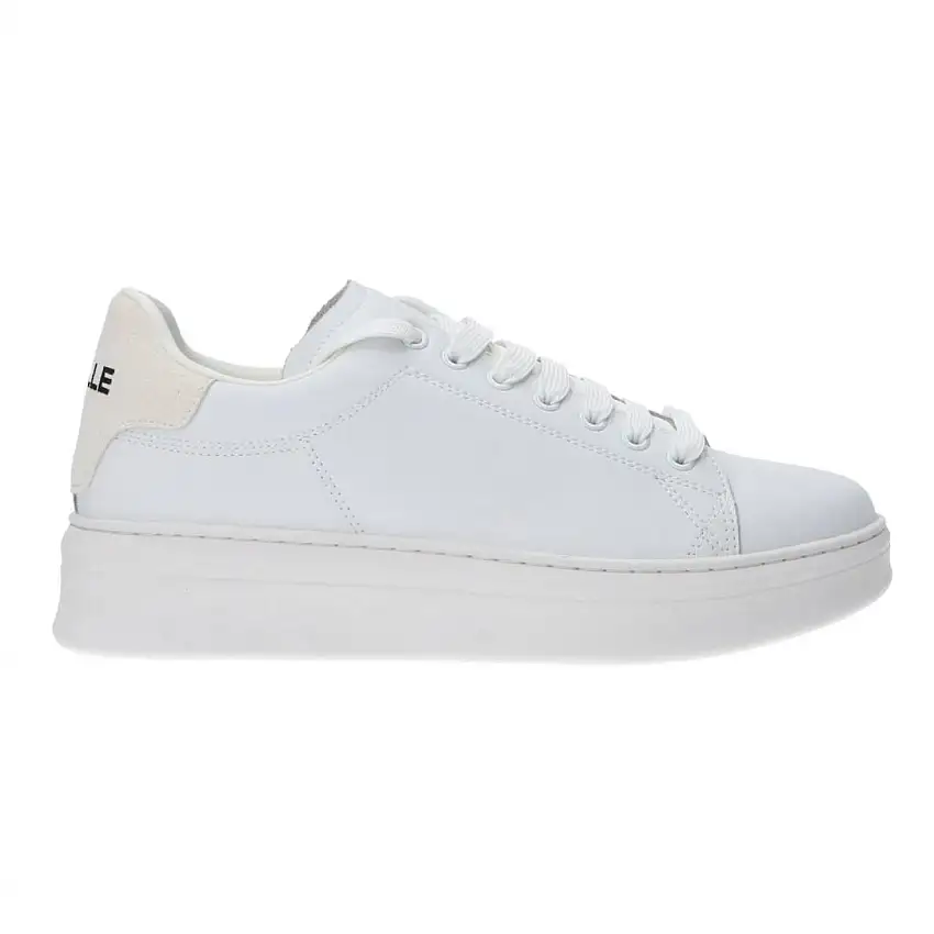 Ecopelle rubber patch linea GACA bianco suede