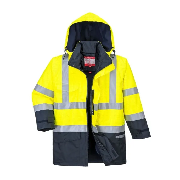 Giacca da Lavoro Bizflame Rain Agnifuga Antistatica Alta Visibilita Portwest S779