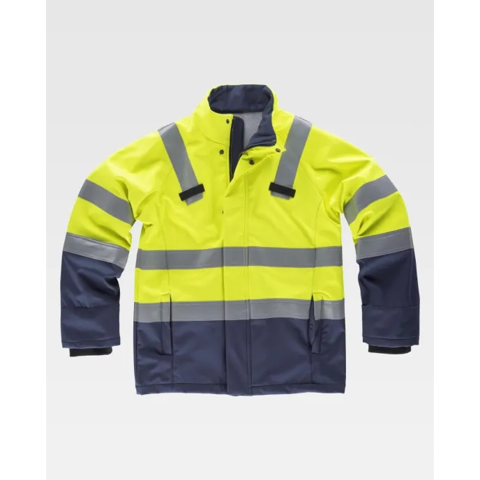 Giacca da Lavoro Workshell Ignifuga Antistatica Alta Visibilità S9591 - Workteam