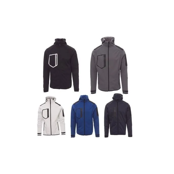 Giacca Softshell Ergonomica con Manica Raglan e Cappuccio Sagomato Extreme - Payper AY 7235