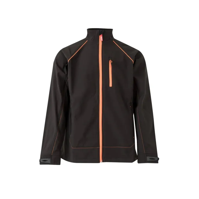 Giacca zip lunga bicolore da Lavoro Softshell Stretch Multitasche Velilla 206001
