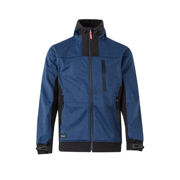 Giacca zip lunga con cappuccio da Lavoro Softshell Multitasche Velilla 206007