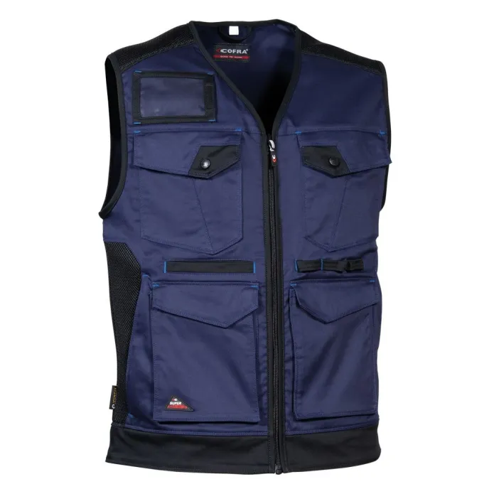 Gilet da Lavoro Stretch Multitasche Cofra Kunir V616