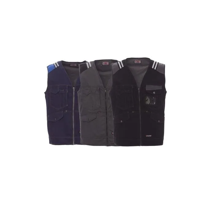Gilet da lavoro Multitasche in cotone Modello Jeans Tucson - Payper