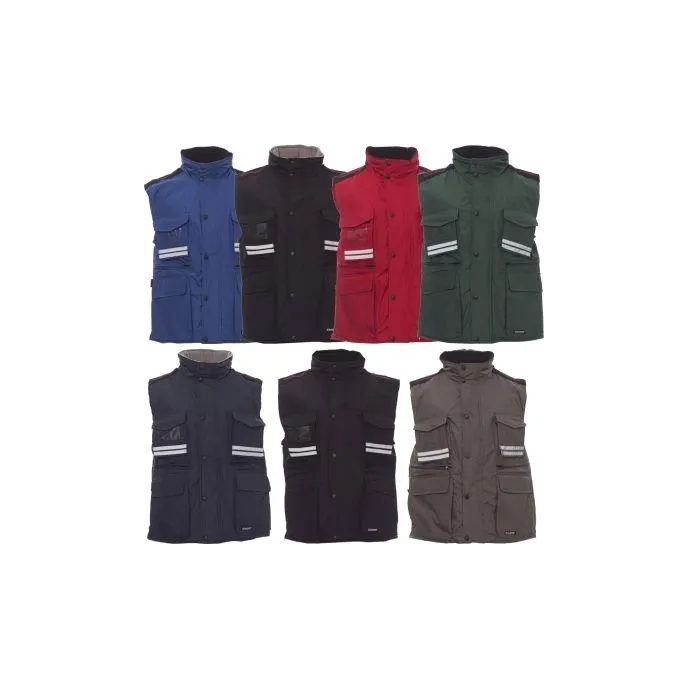 Gilet da lavoro Multitasche con Interno Imbottito e Cappuccio Staccabile Flight - Payper