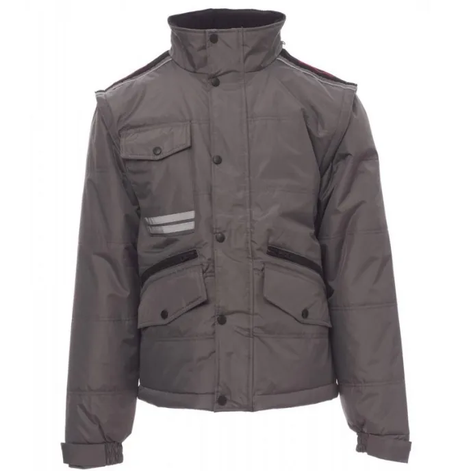 Giubbino da lavoro Multitasche con maniche Staccabili e Bande Riflettenti Fighter 2.0 - Payper AY 7251