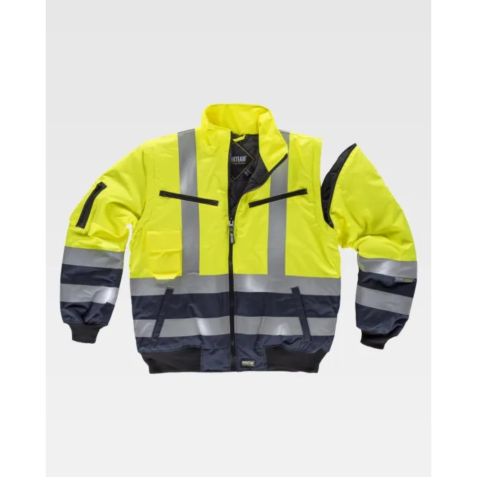 Giubbotto da Lavoro Bicolore Alta Visibilità C3730 - Workteam