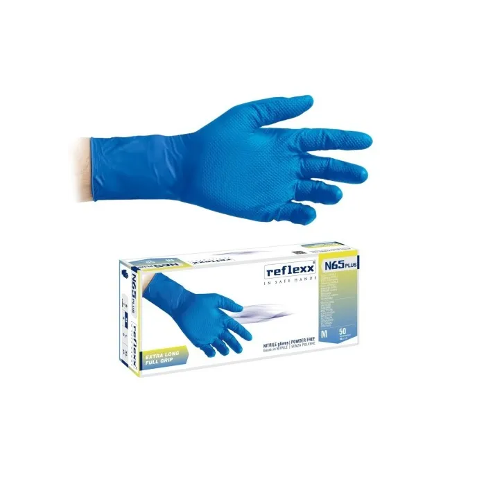 Guanti da Lavoro in Nitrile con Grip Reflexx N65