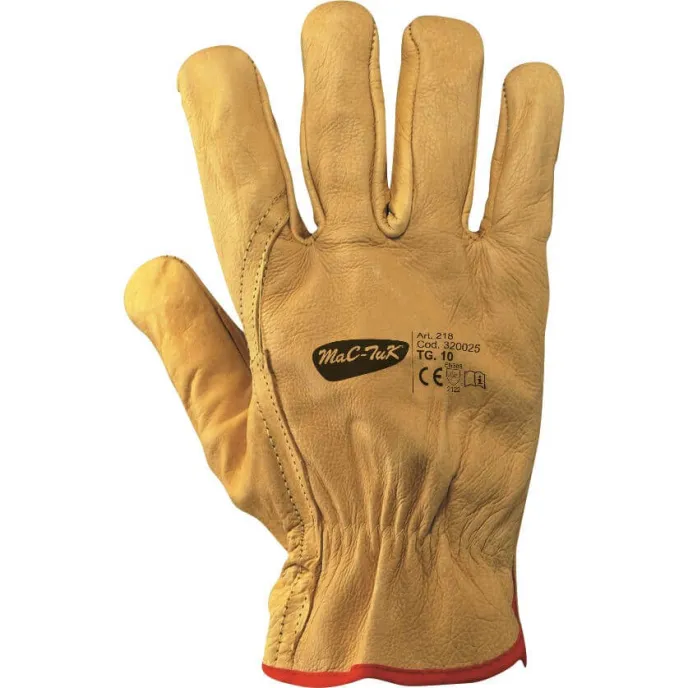 Guanti da lavoro in Pelle Fiore Bovino Felpati Invernali - 218