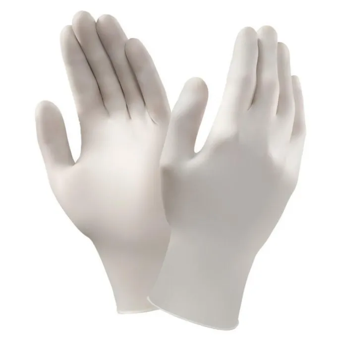 Guanti in lattice Bianco senza talco polvere EKO PLus di Qualità Ultra TOP - 100 Pezzi