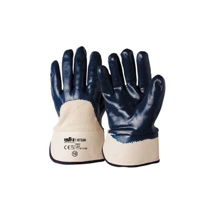 12 Paia - Guanti NBR con manichetta 7 cm. Dorso AREATO - 07260