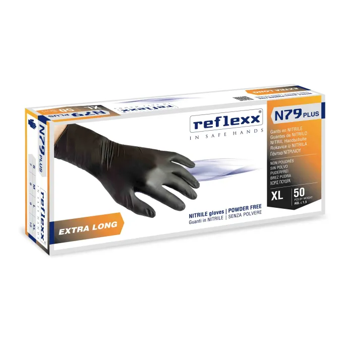Guanti in Nitrile Extra Long Reflexx N79