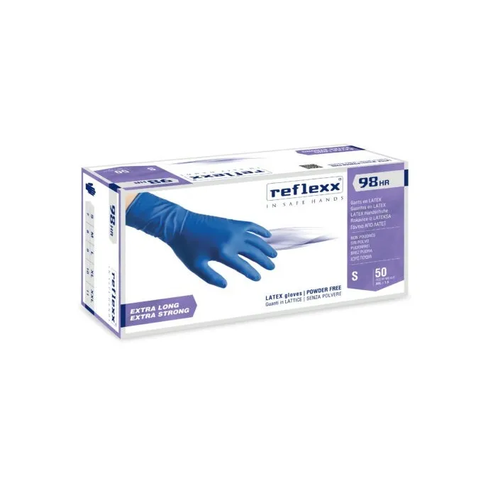 Guanti in lattice High risk senza polvere reflexx 98 HR