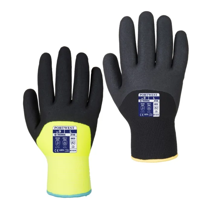 12 Paia - Guanti Termici da lavoro rivestiti in Nitrile - A146 Portwest