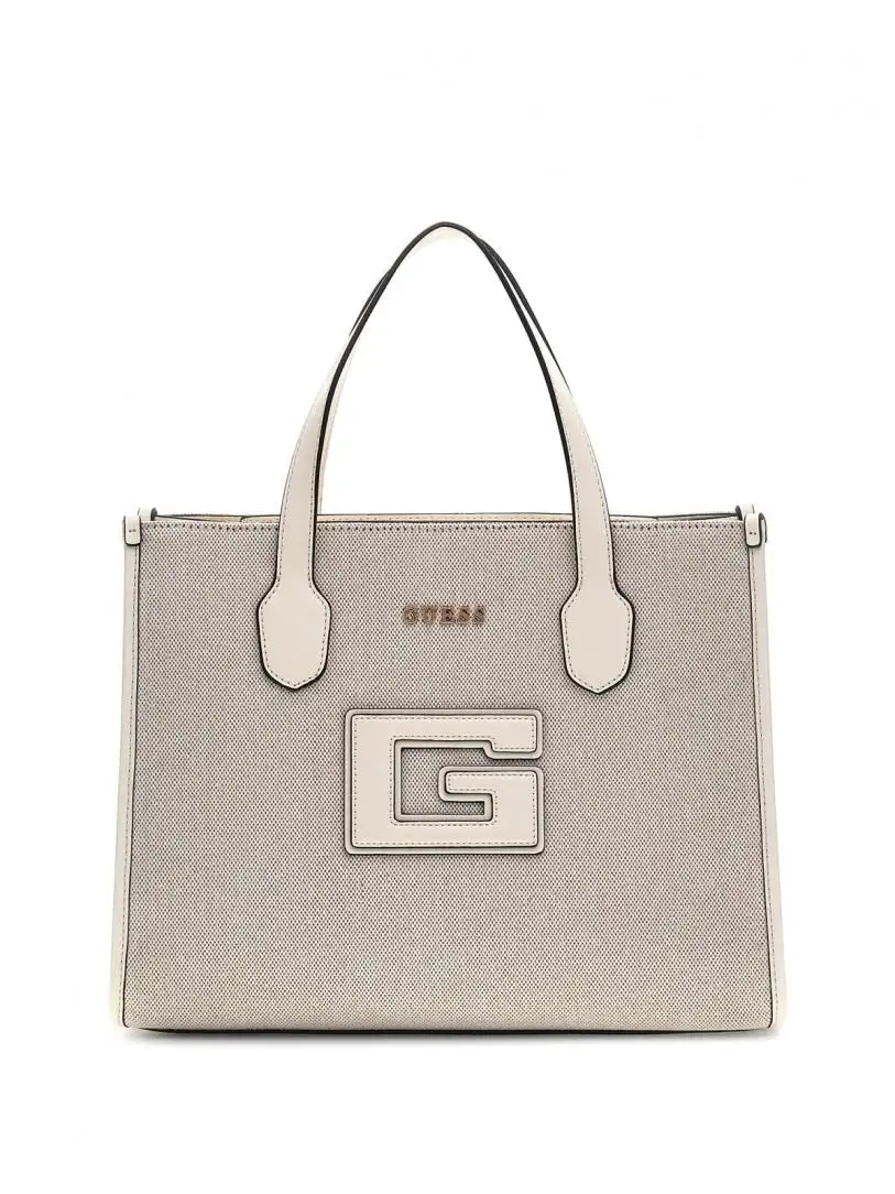 G STATUS 2 COMPARTMENT TOTE Bianco