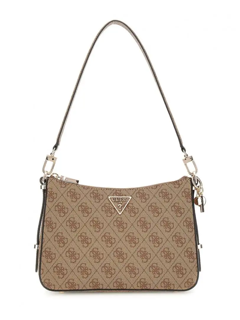 ECO ERICA TOP ZIP SHOULDER BAG Beige