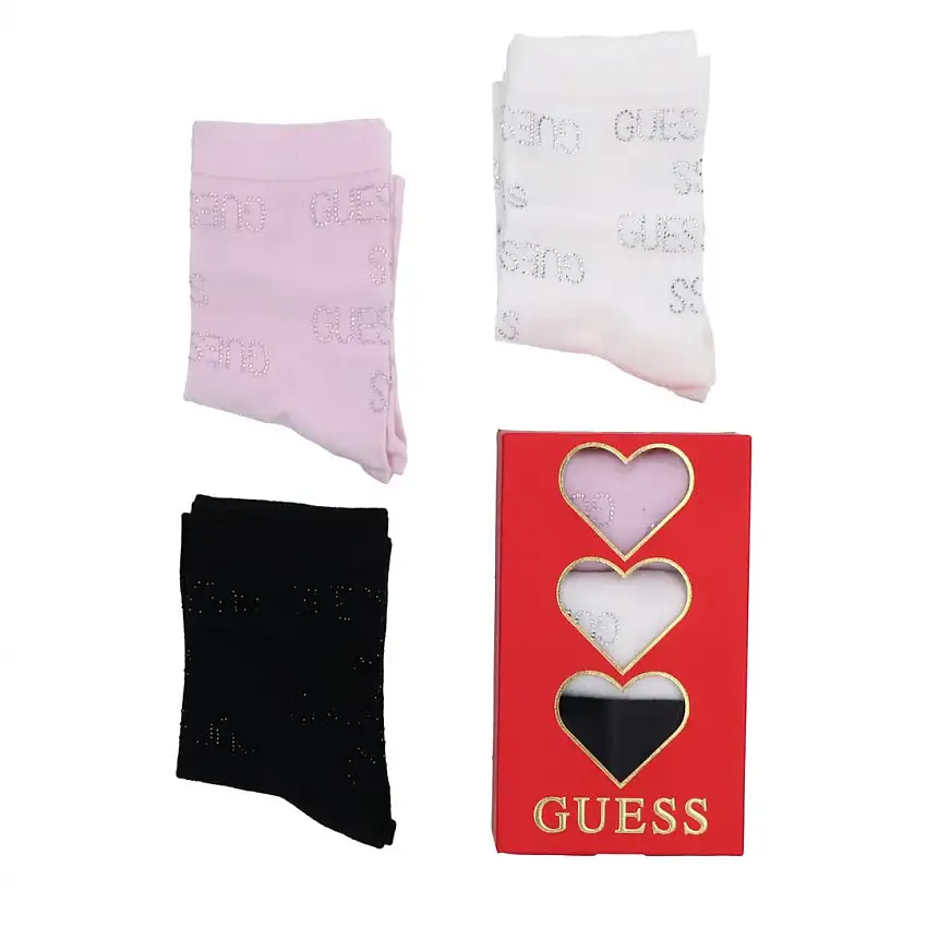 3 PACK ALLOVER GUESS RHINESTON Multicolore