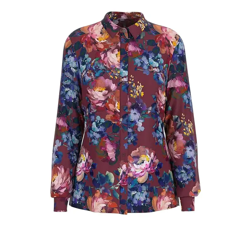 Camicia Donna dal fit regolare a fiori