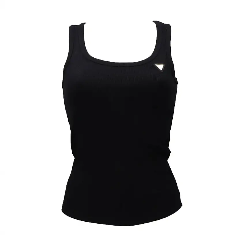 COLETTE RIB TANK Nero