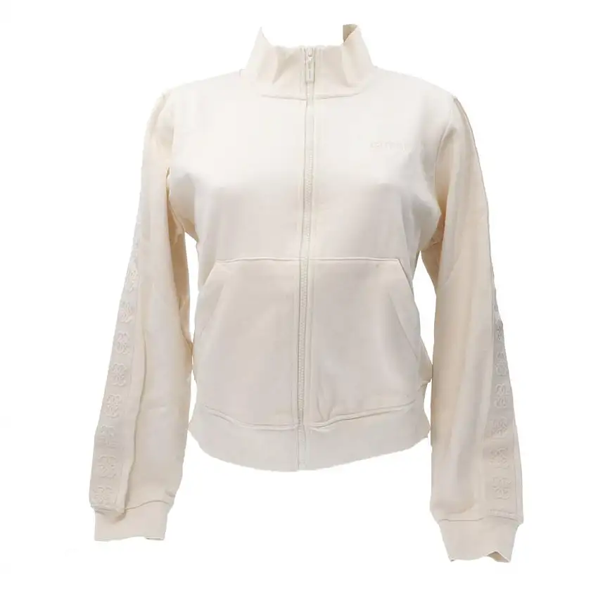 STACIE FULL ZIP SWEATSHIRT Bianco Panna