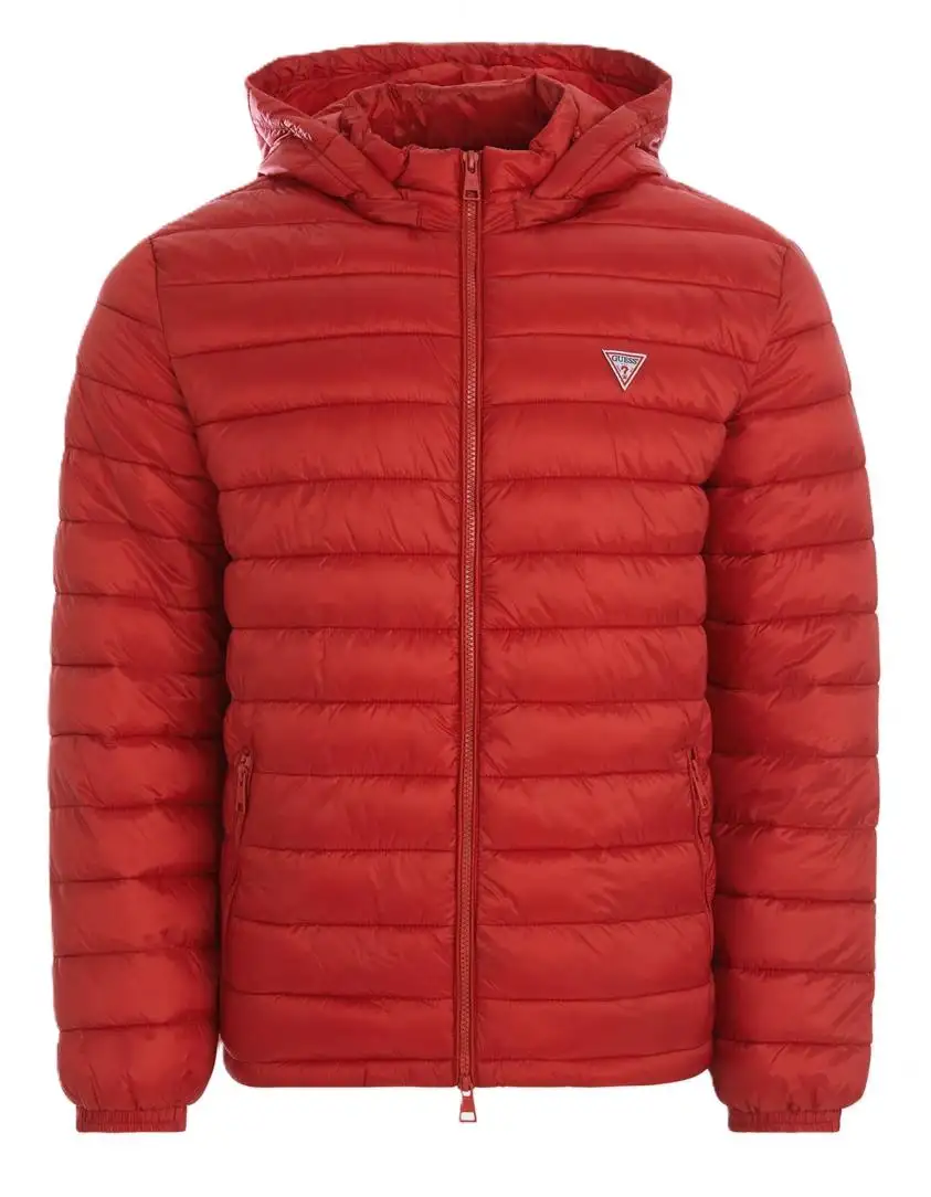 GJ HOODED PUFFER MAN Rosso