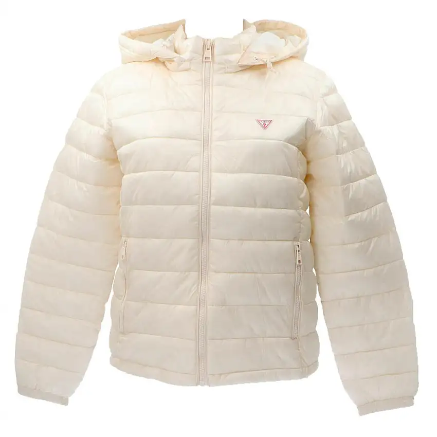 GJ HOODED PUFFER WOMAN Bianco Panna