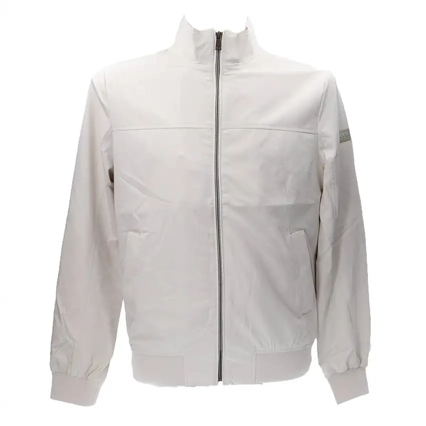 Stretch packable bomber Bianco ghiaccio