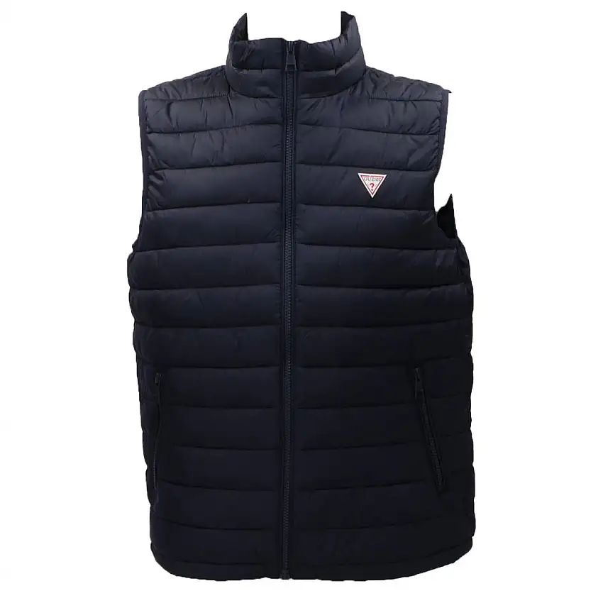 GJ HODED PUFFER VEST Blu