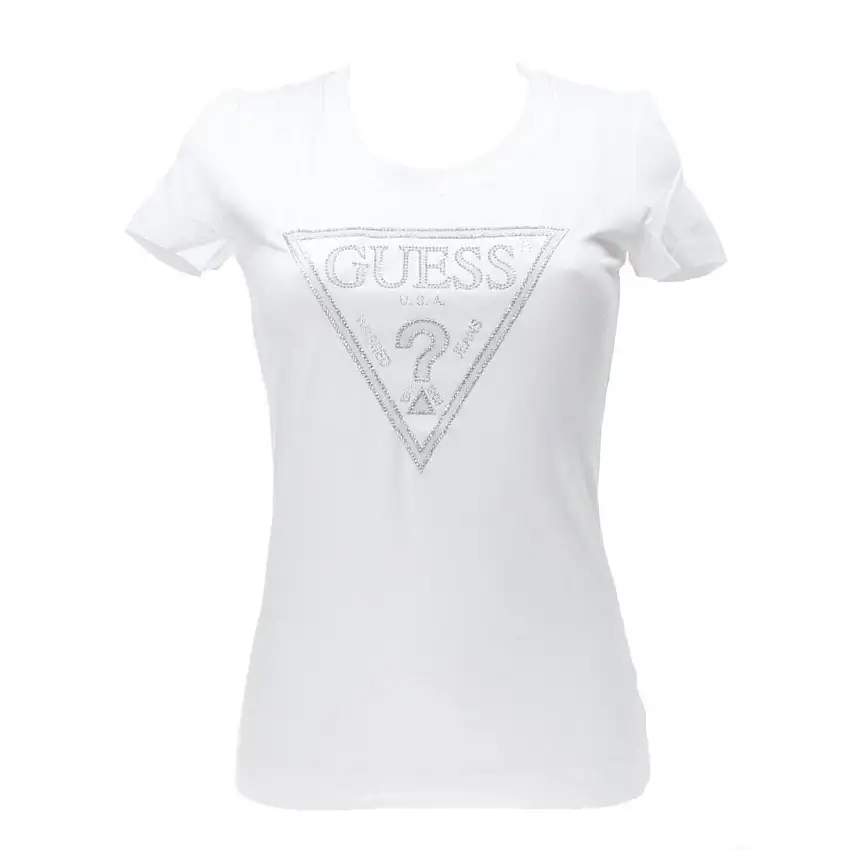 SS CN SHINY TRIANGLE TEE Bianco