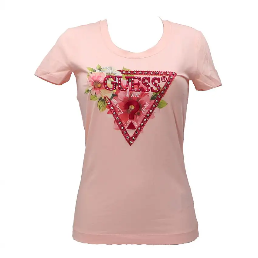 SS CN TRIANGLE BEADS TEE Rosa