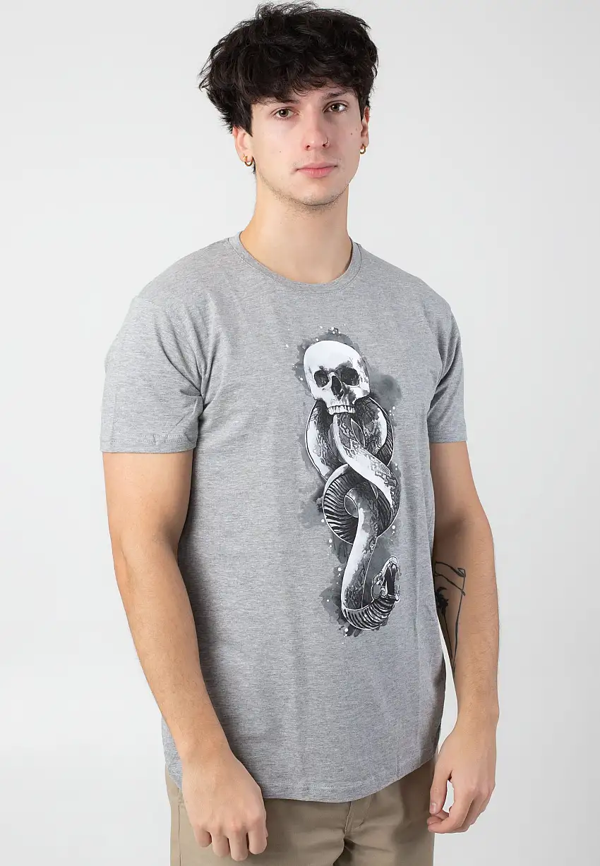 Harry Potter - Dark Arts Snake Heather Grey - T-Shirt
