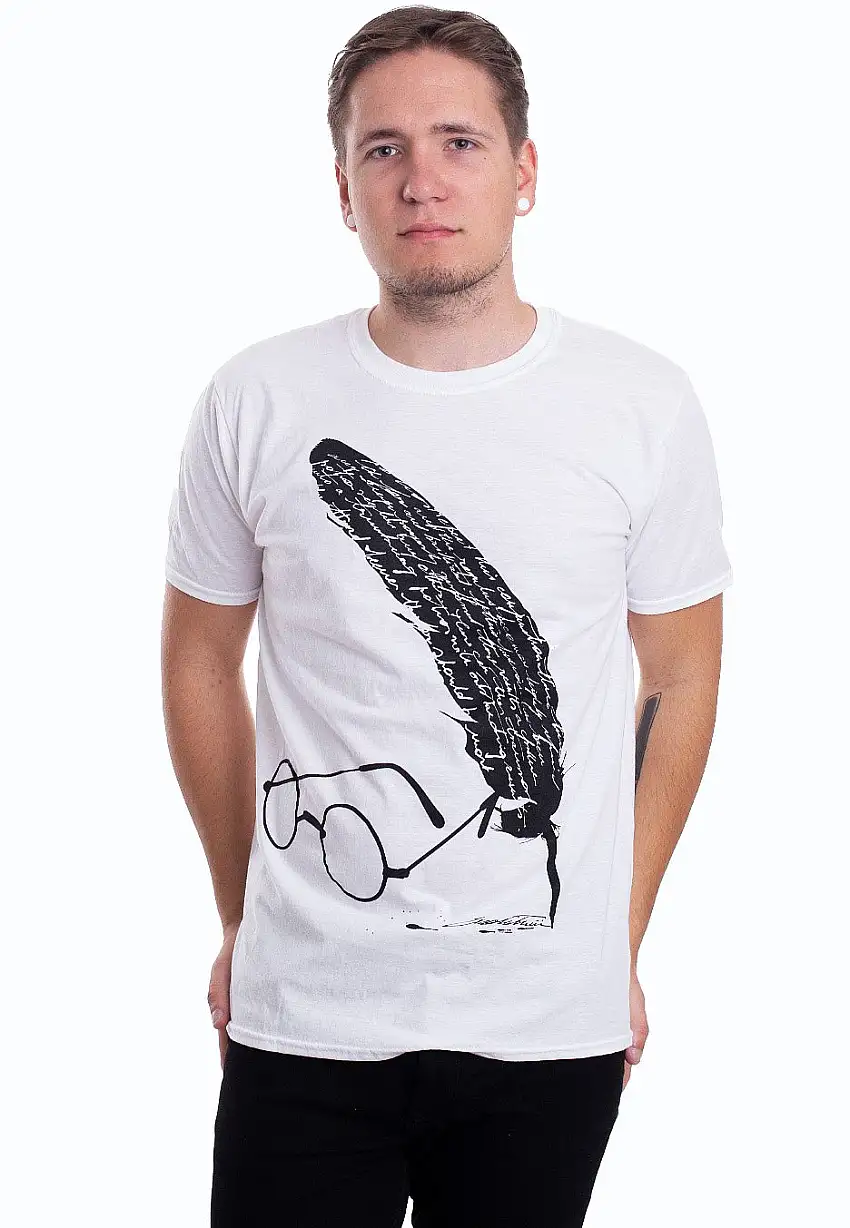 Harry Potter - Feather and Glasses White - T-Shirt