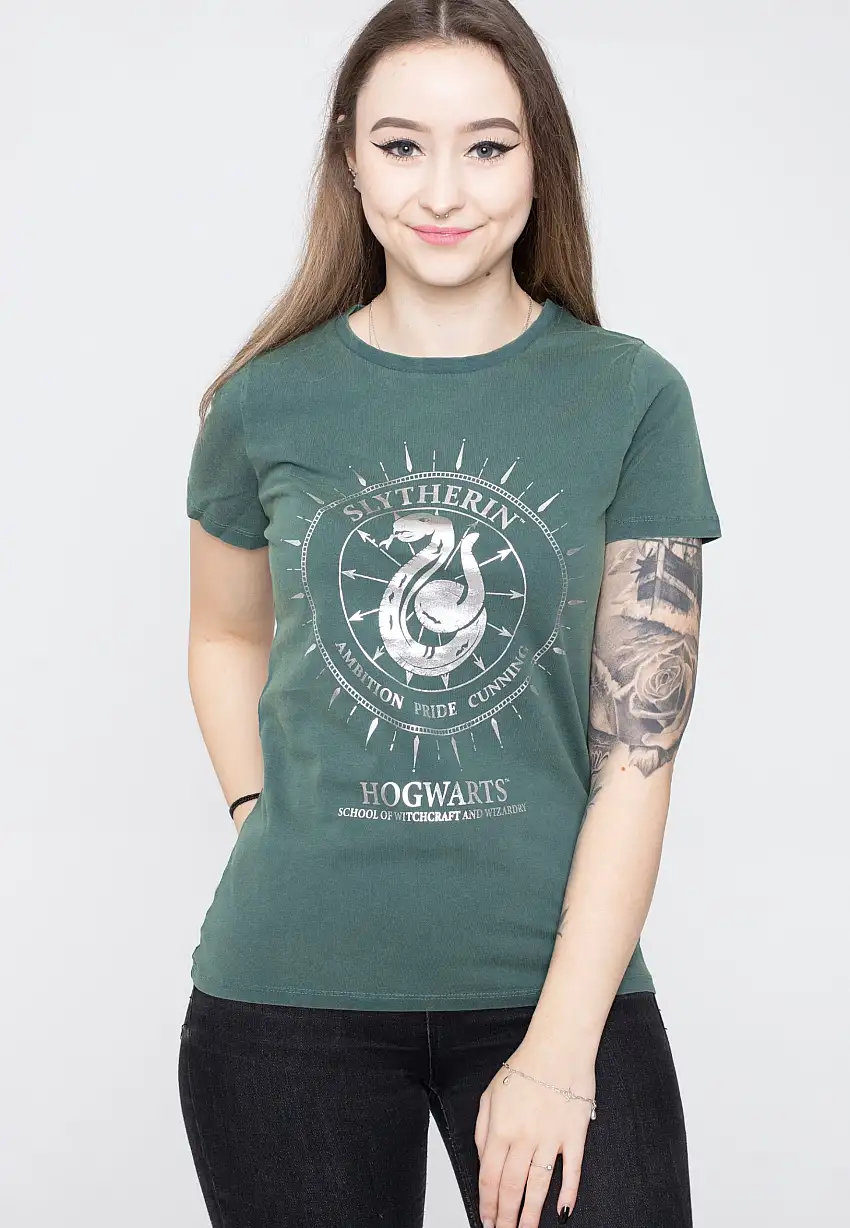 Harry Potter - Slytherin Green Acid Wash - Girly