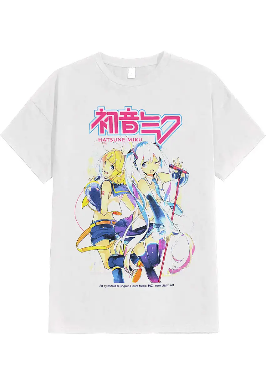 Hatsune Miku - Singing Harmony White - T-Shirt