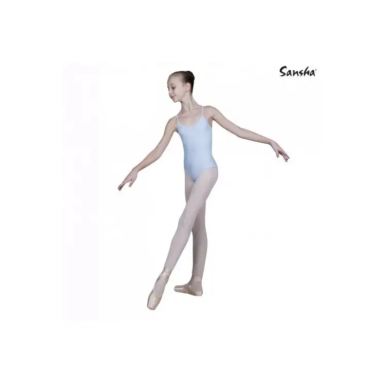 SANSHA E506 Angela Body Danza in Microfibra Celeste