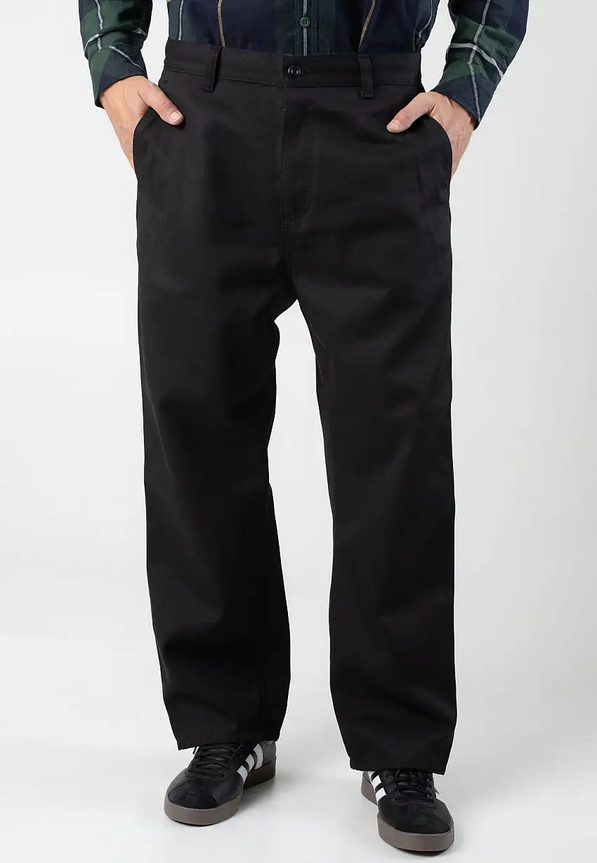 Carhartt WIP - Midland Single Knee Rigid Black - Pantaloni