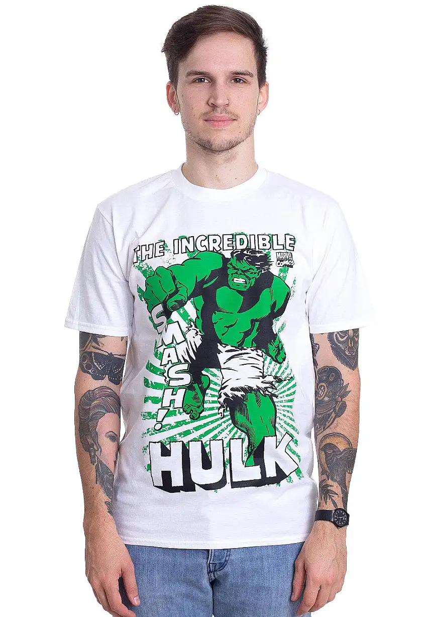 Hulk - Smash White - T-Shirt