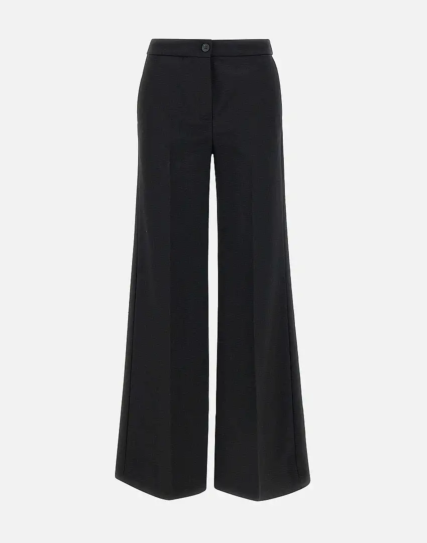 Viscose stretch crepe trousers 39166797