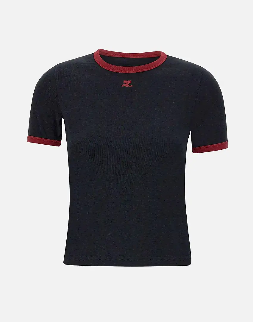 Signature Contrast cotton T-shirt 43893755