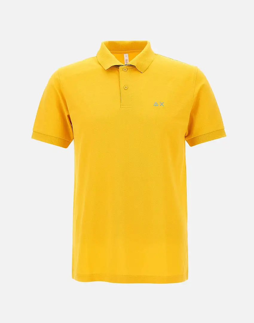 "Print under collar polo shirt" 28673230