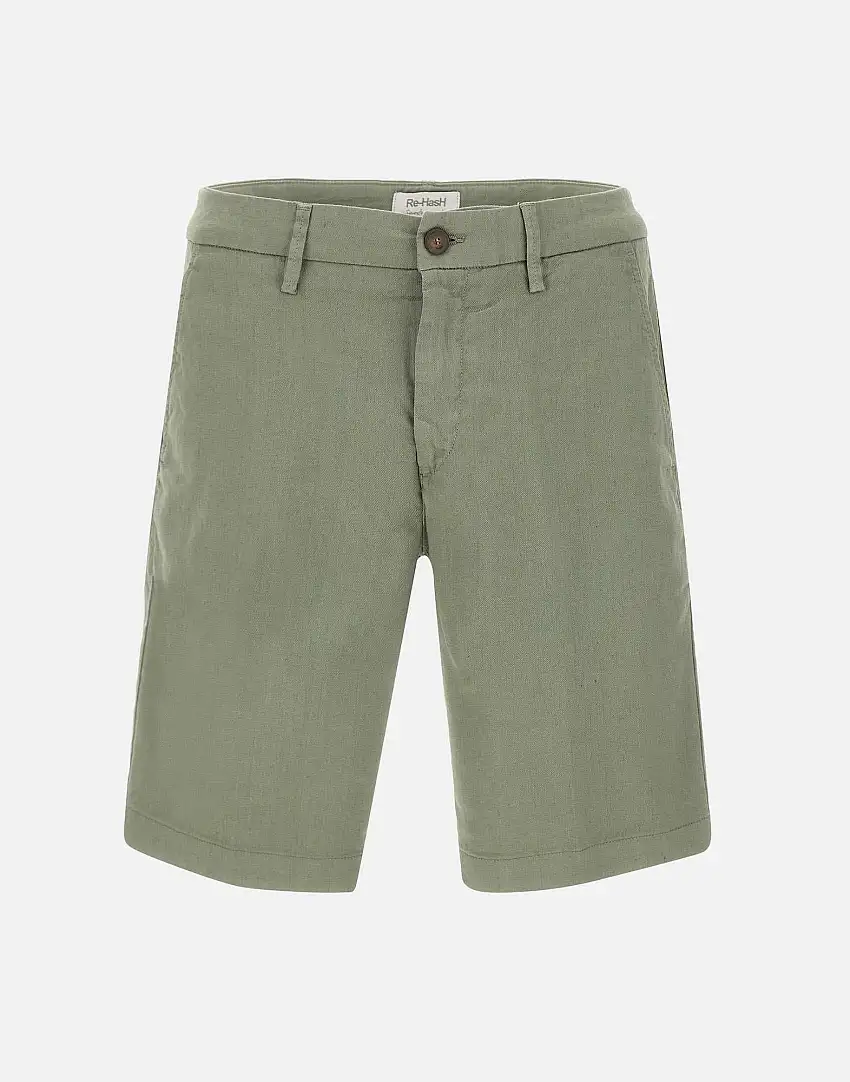 "Bernini-1" linen and stretch cotton shorts 31603585