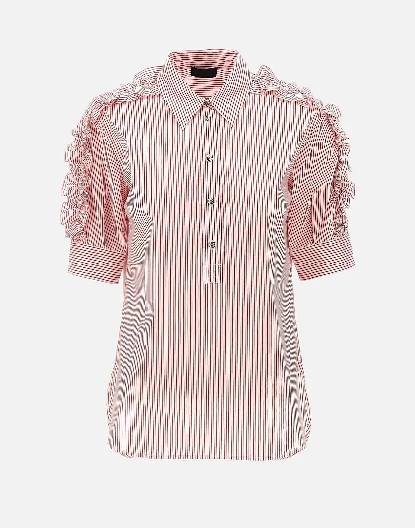 Cotton shirt with stripes 96595816