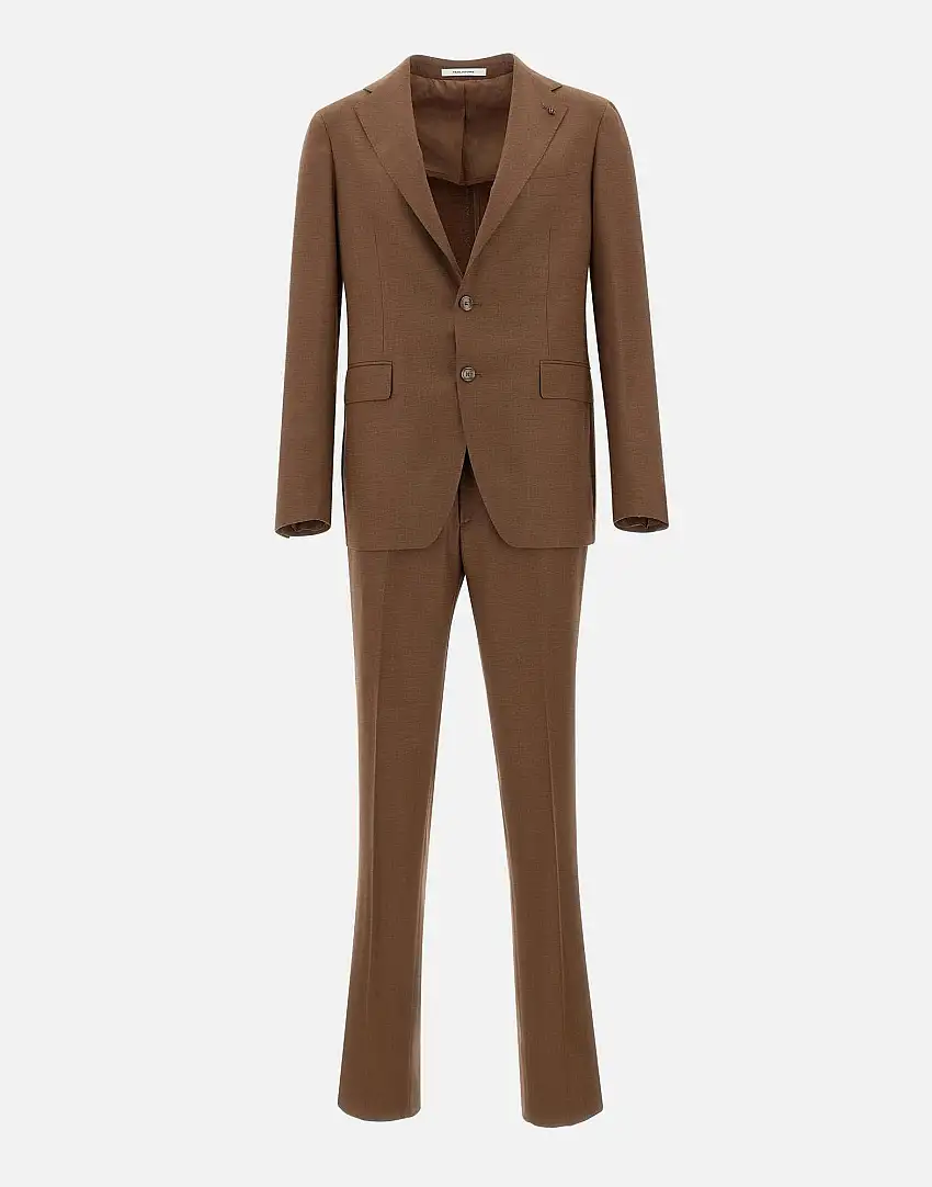 Natural 120'S wool two-piece suit 33632792