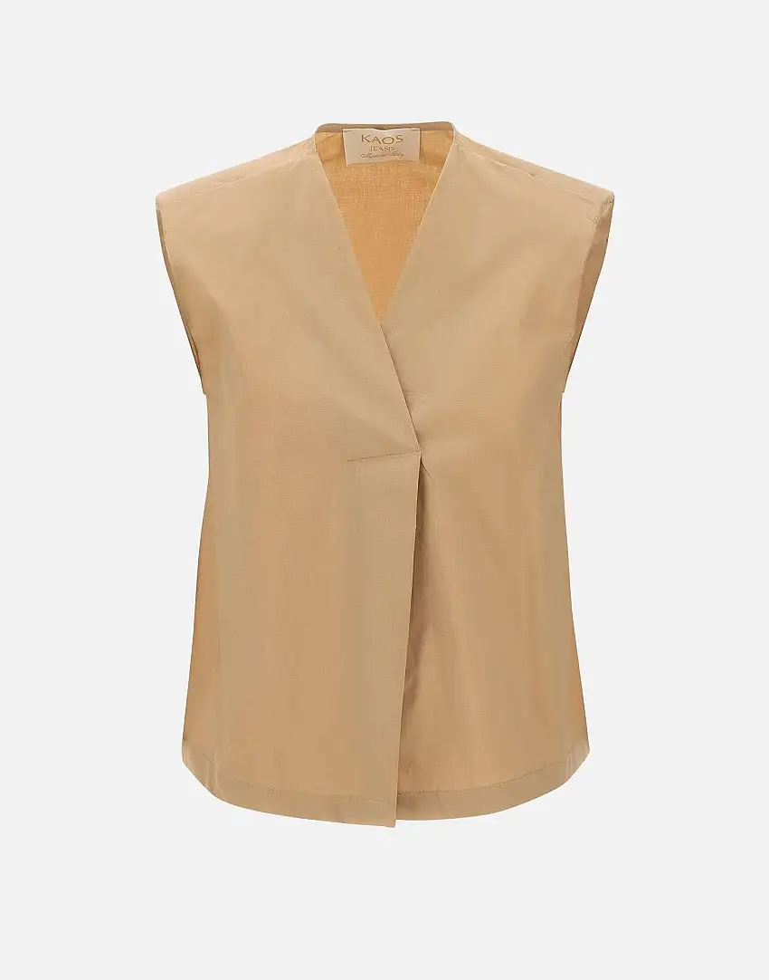 Cotton poplin top 66369618